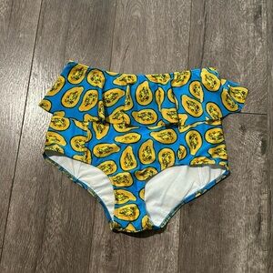Kortni Jeane NWOT papaya peplum swim bottoms S